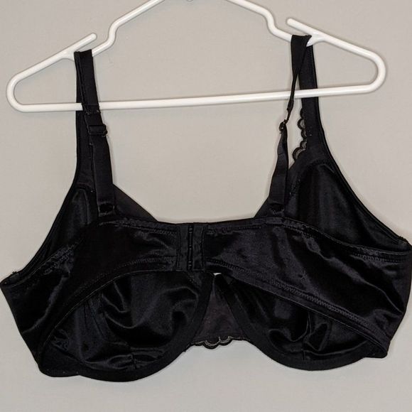 Playtex Bra Black with Gold Stitching 42D - Picture 7 of 8